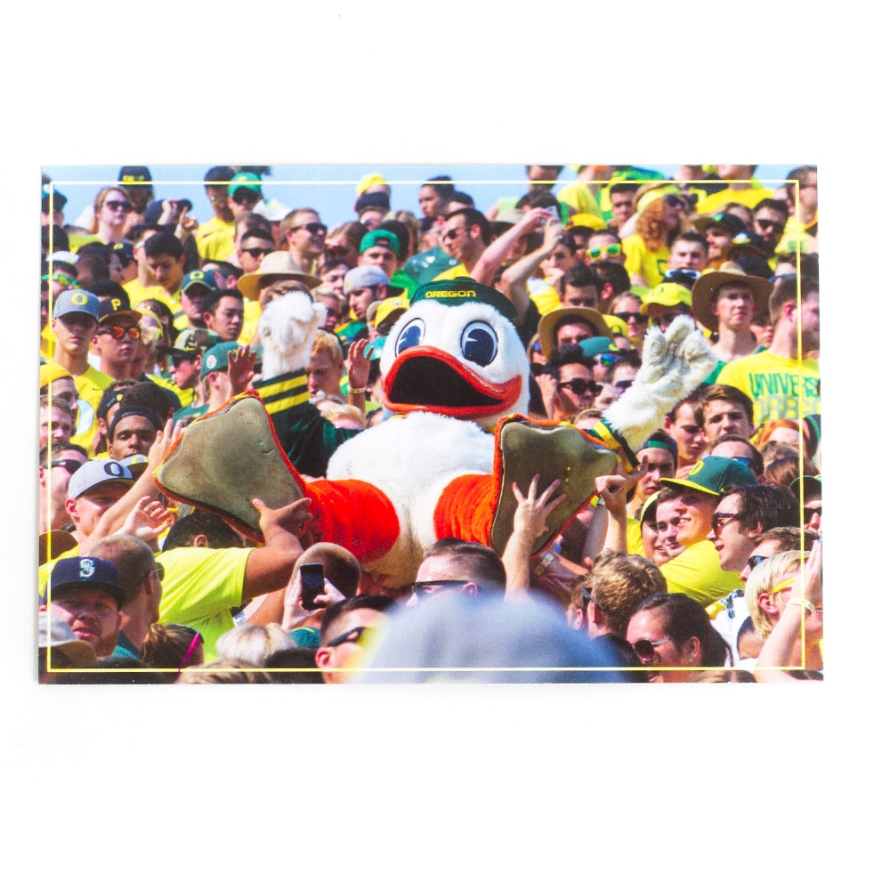 Duck Store, Postcard, Crowd Surfing Duck Mascot